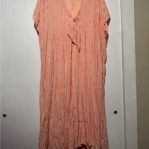 Young Fabulous & Broke Eyelet Caftan Maxi Dress 👗 NEW